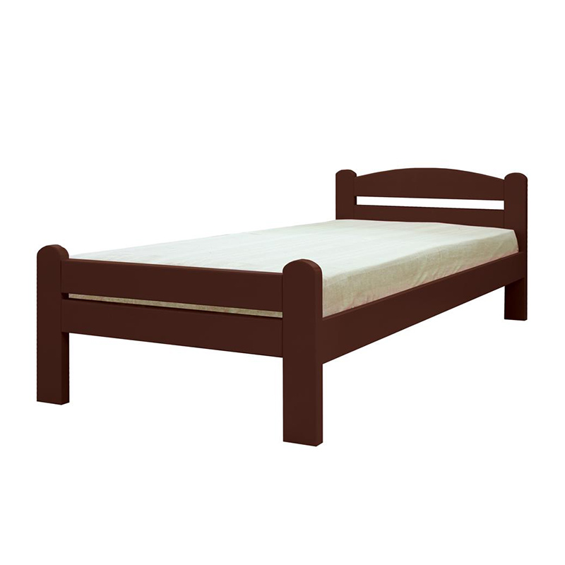 Drveni krevet DP masiv 90x200cm Orah boja